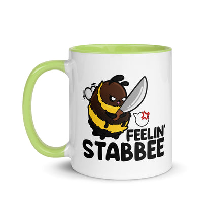 FEELIN STABBEE - Mug with Color Inside - ChubbleGumLLC