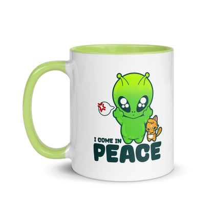 I COME IN PEACE - Mug with Color Inside - ChubbleGumLLC