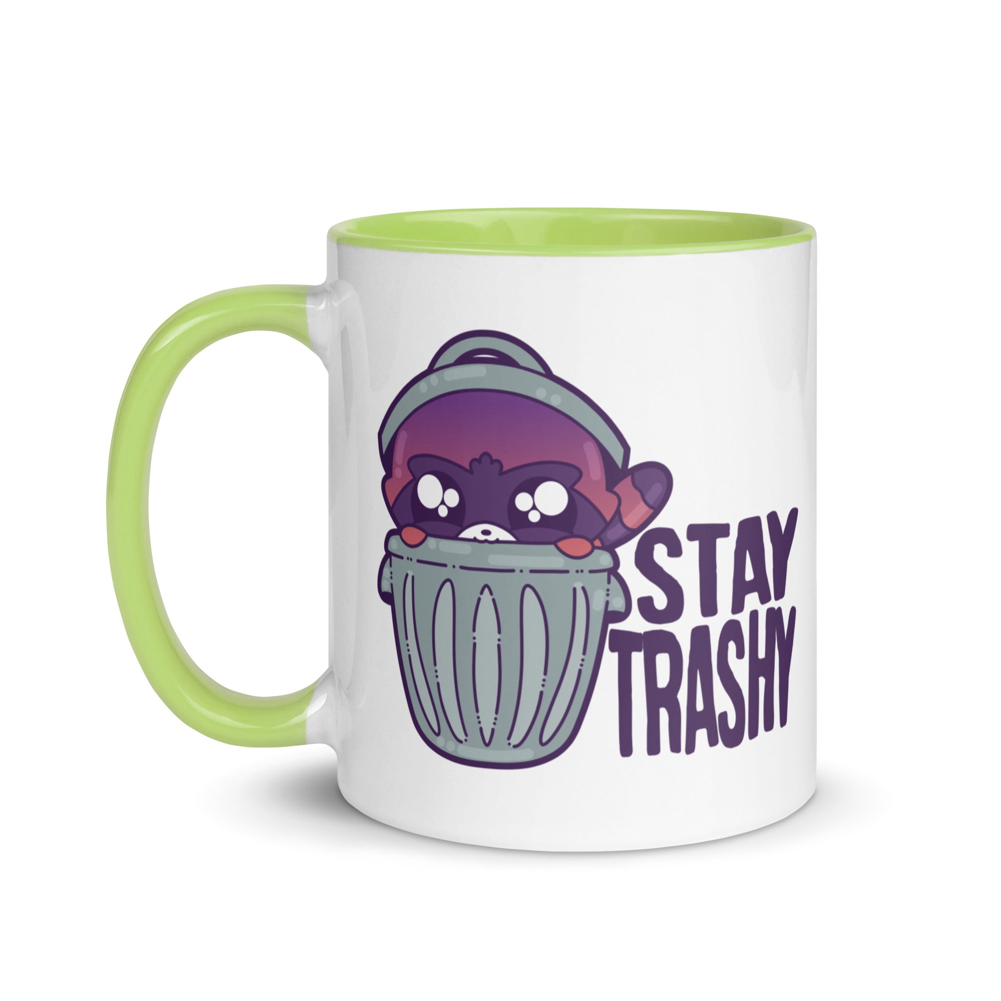 STAY TRASHY - Mug with Color Inside