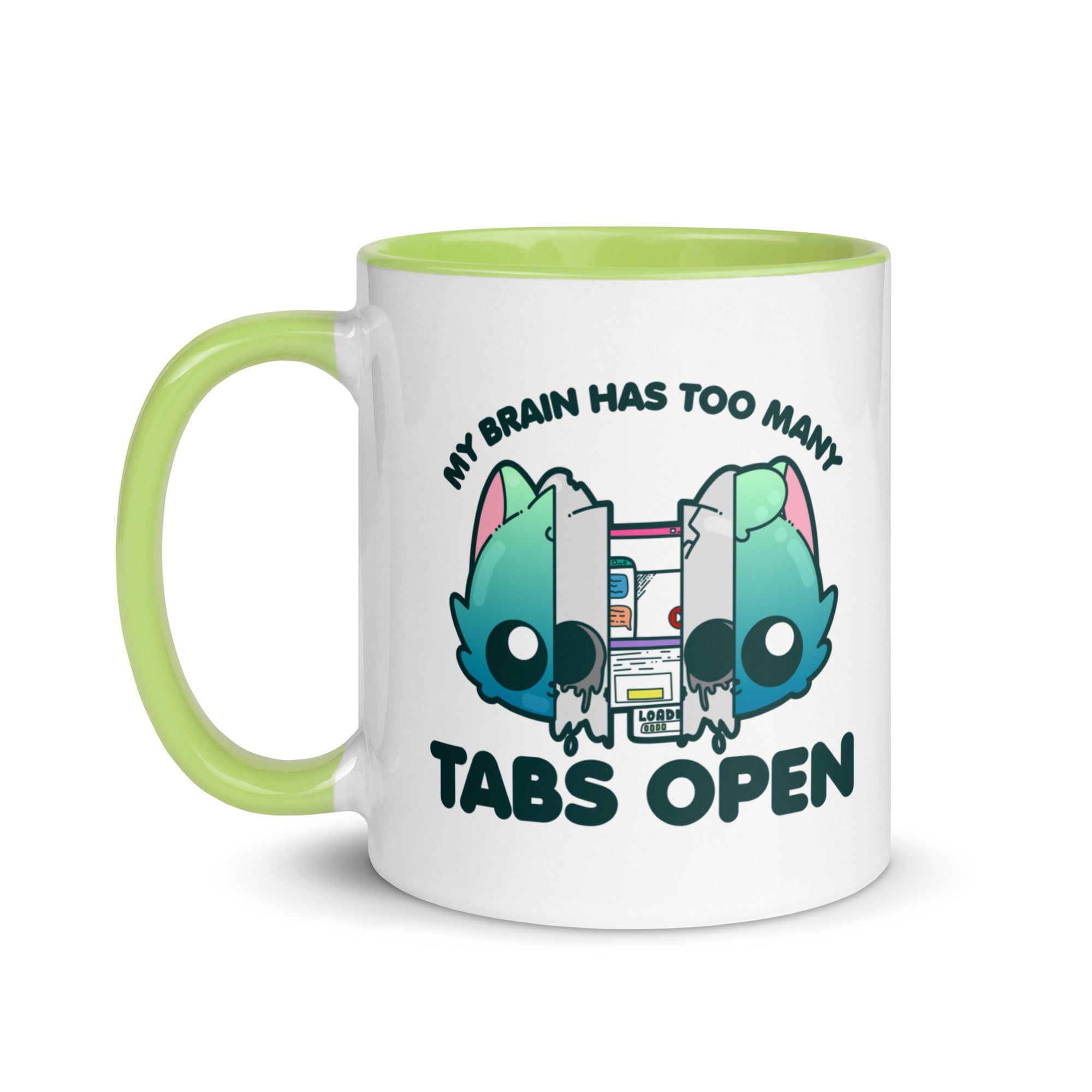 TOO MANY TABS - Mug with Color Inside