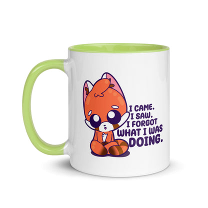 I CAME I SAW I FORGOT - Mug with Color Inside