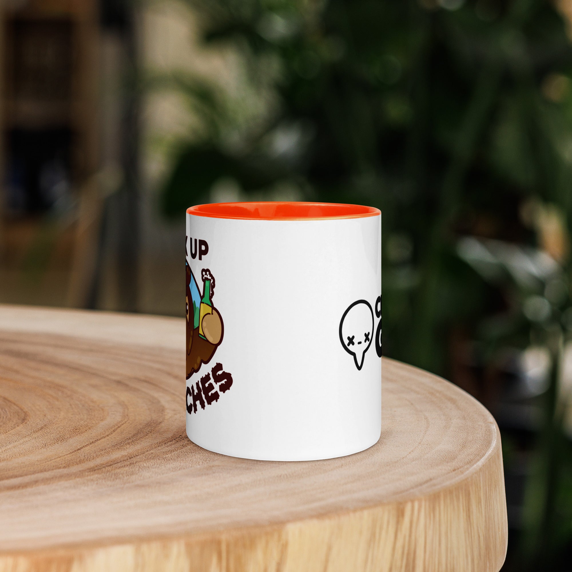 DRINK UP SQUATCHES - Mug with Color Inside - ChubbleGumLLC