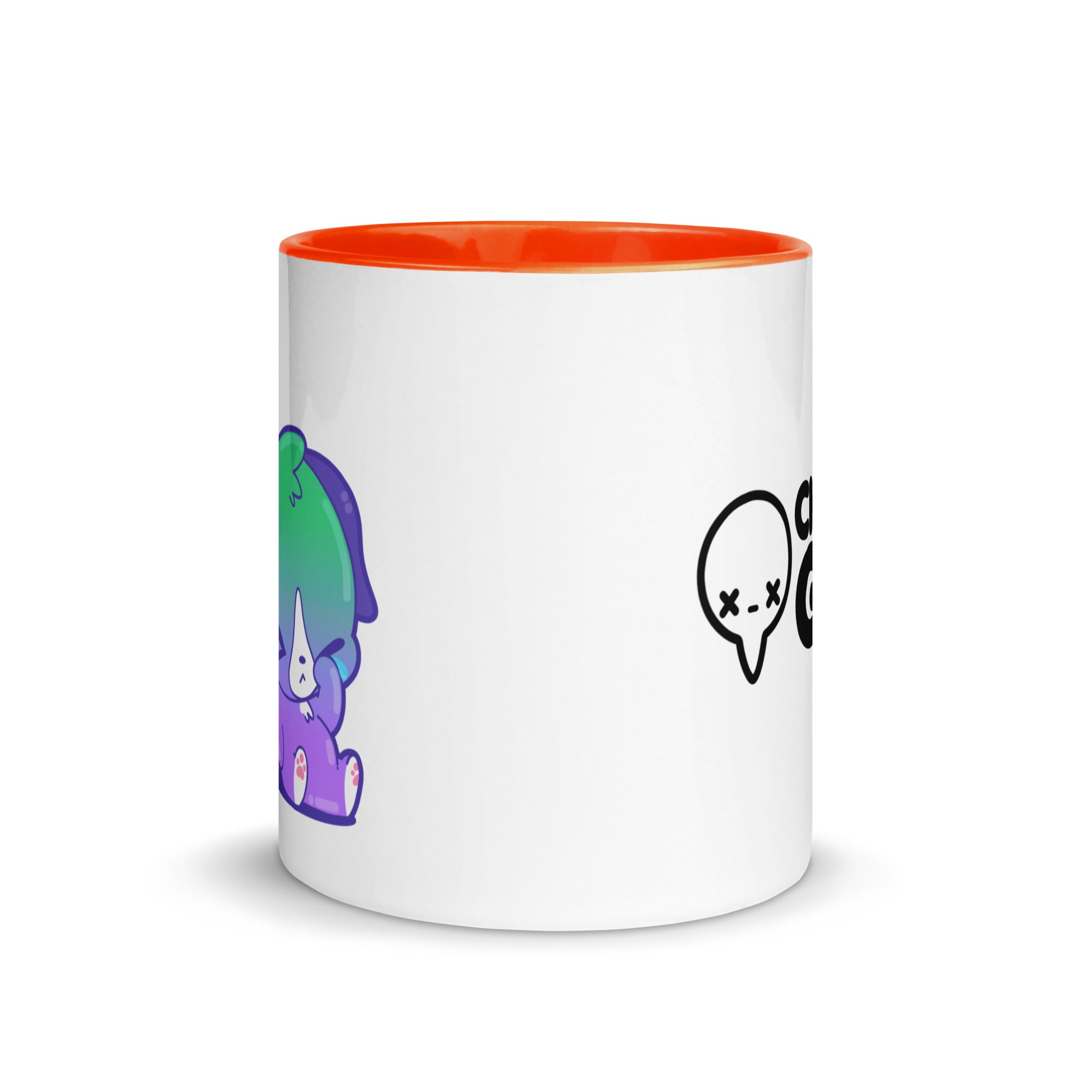 JUST GET HAPPY STUPID - Mug With Color Inside - ChubbleGumLLC