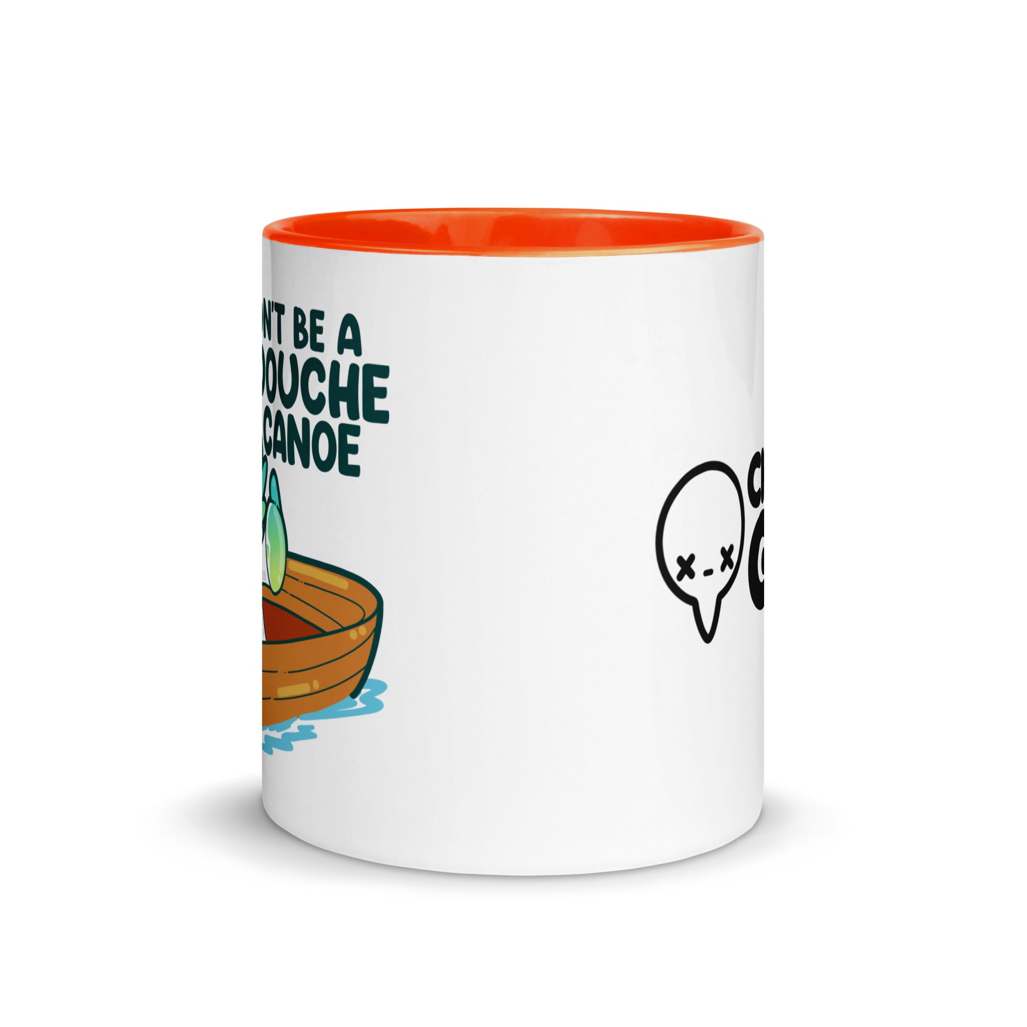 DONT BE A DOUCHE CANOE - Mug With Color Inside - ChubbleGumLLC