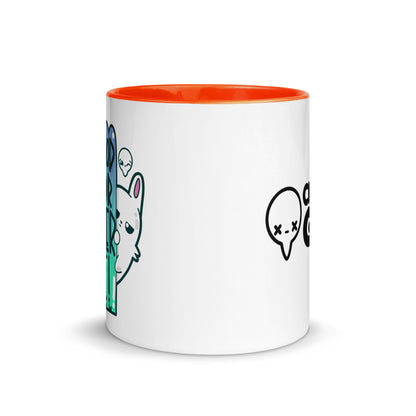 LIKE A GOOD NEIGHBOR - Mug With Color Inside - ChubbleGumLLC