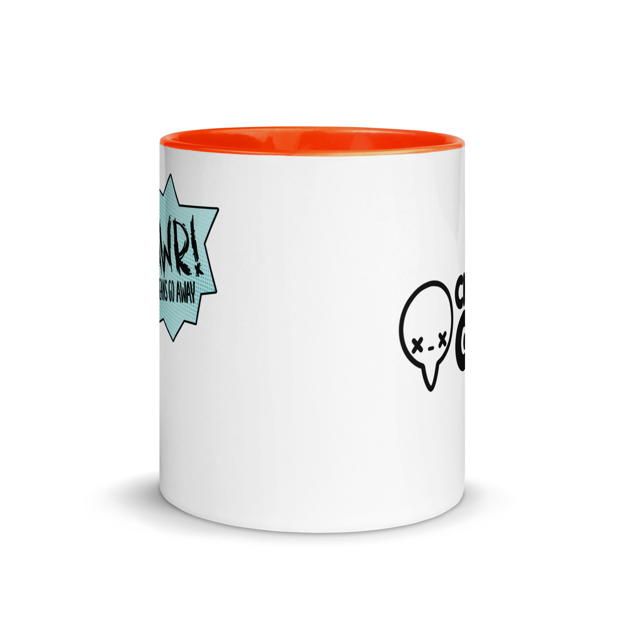 RAWR MEANS GO AWAY - Mug with Color Inside - ChubbleGumLLC