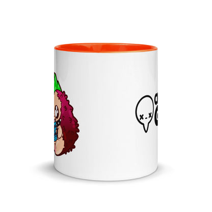 DONT JUDGE A BOOK - Mug with Color Inside - ChubbleGumLLC