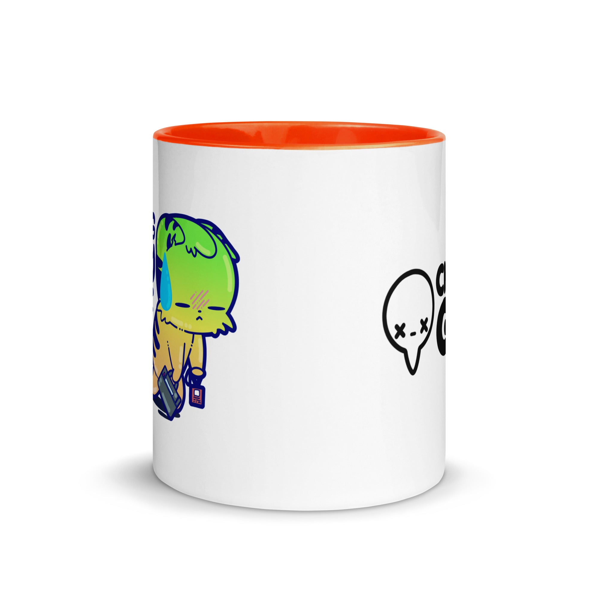 SURVIVING PURELY OUT OF SPITE - Mug with Color Inside - ChubbleGumLLC