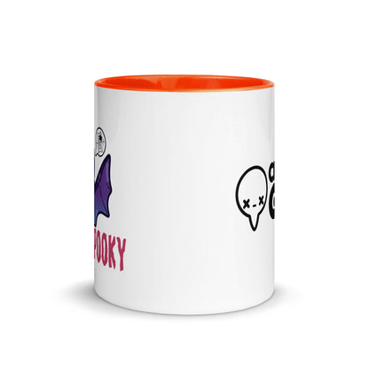 I AM SPOOKY YEAR ROUND - Mug with Color Inside - ChubbleGumLLC