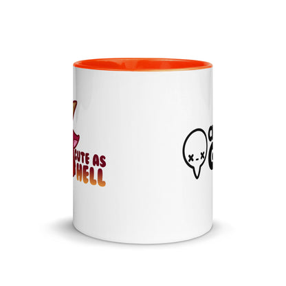 CUTE AS HELL - Mug with Color Inside