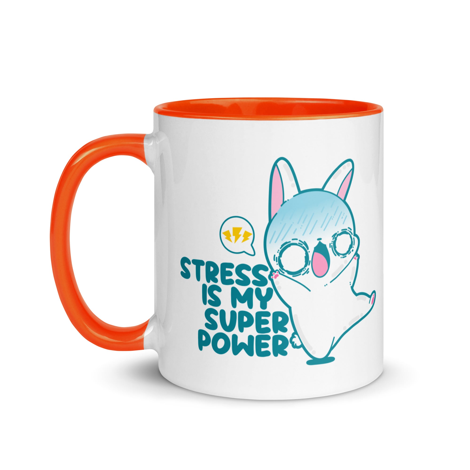 STRESS IS MY SUPERPOWER - Mug With Color Inside - ChubbleGumLLC