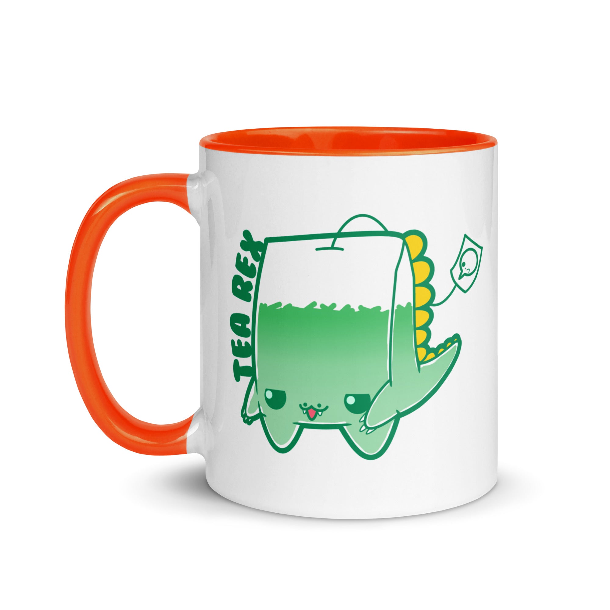 TEA REX - Mug with Color Inside - ChubbleGumLLC