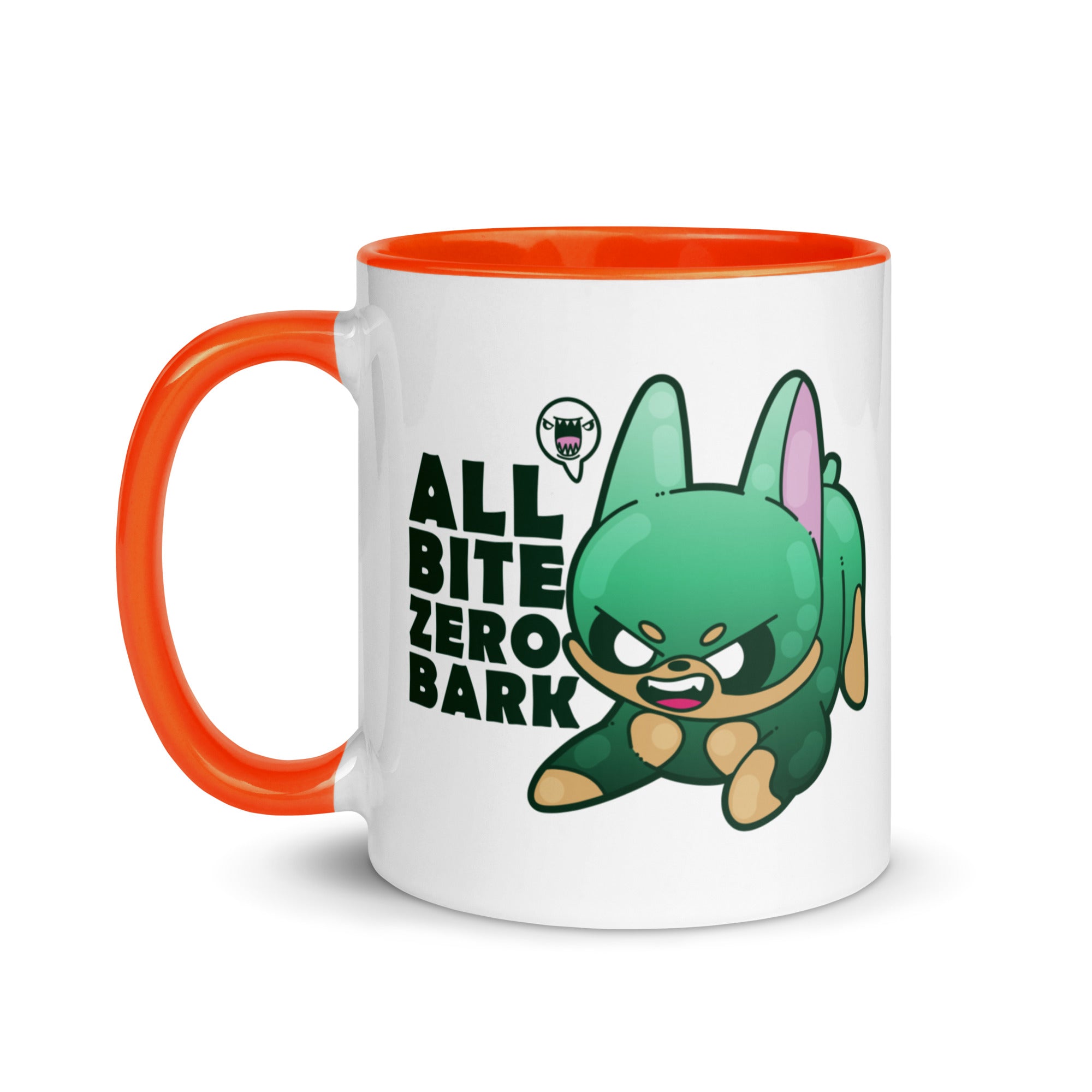 ALL BITE ZERO BARK - Mug with Color Inside - ChubbleGumLLC