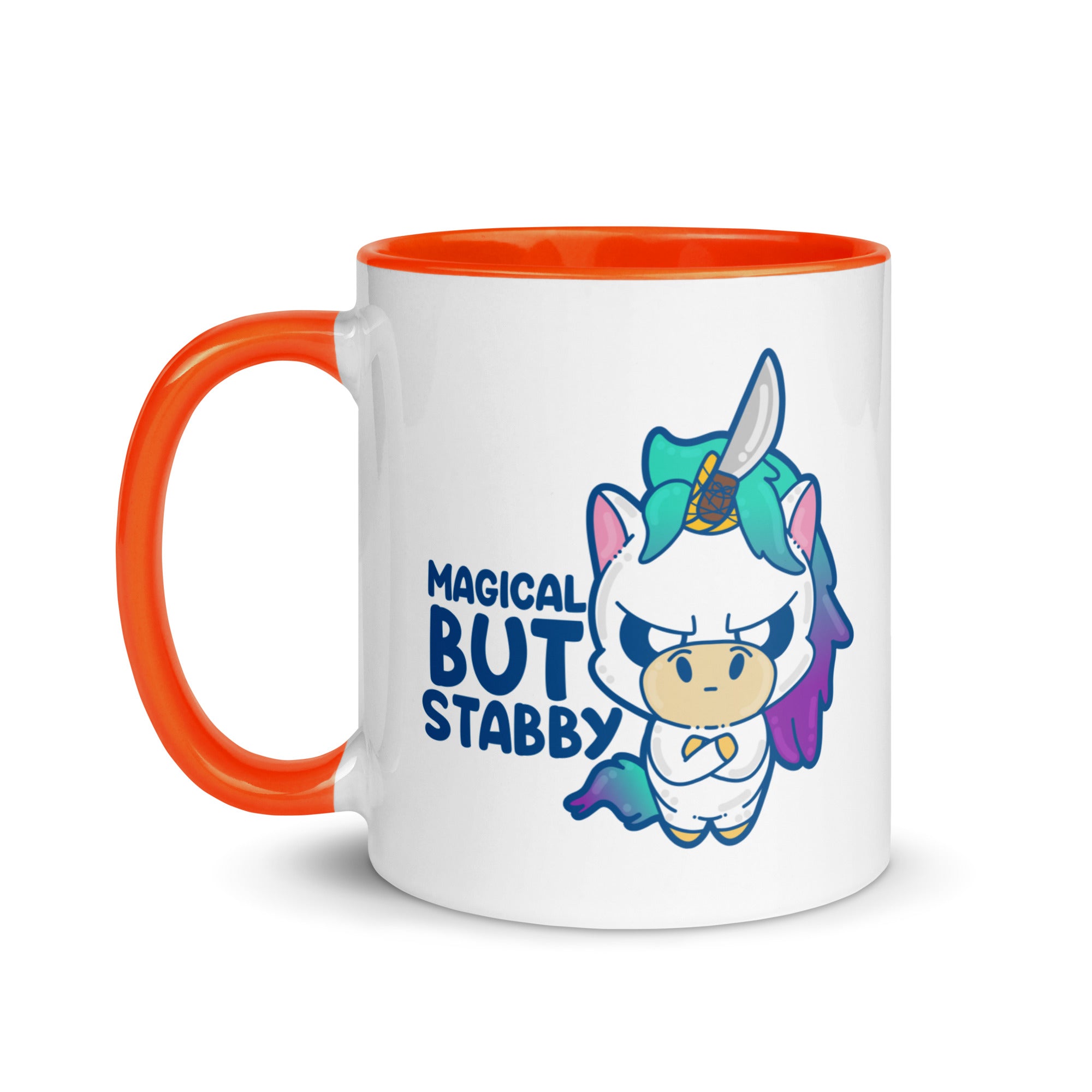 MAGICAL BUT STABBY - Mug with Color Inside - ChubbleGumLLC