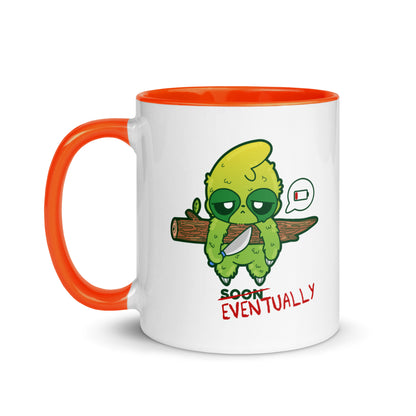 EVENTUALLY - Mug with Color Inside - ChubbleGumLLC