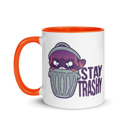 STAY TRASHY - Mug with Color Inside