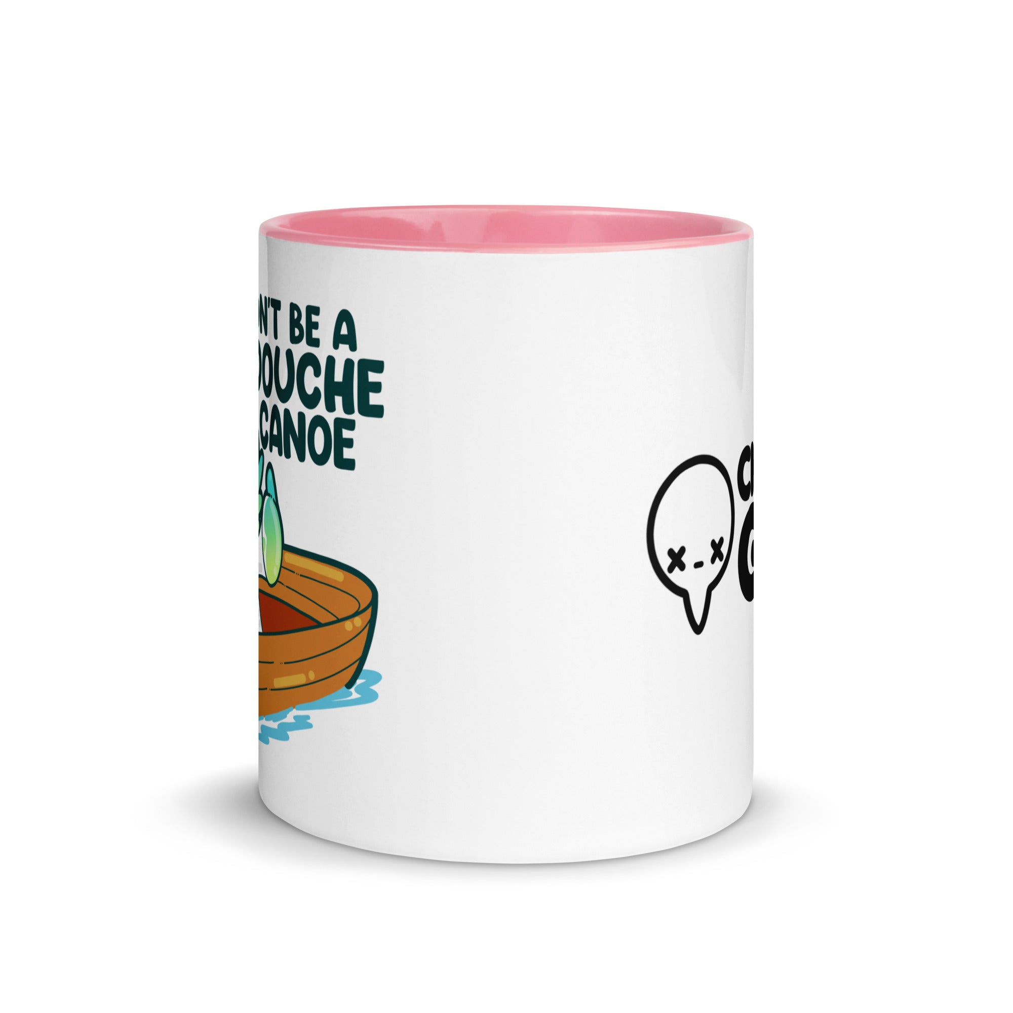 DONT BE A DOUCHE CANOE - Mug With Color Inside - ChubbleGumLLC