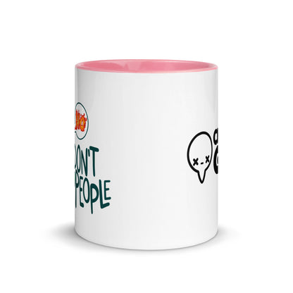 I DONT PEOPLE - Mug With Color Inside - ChubbleGumLLC