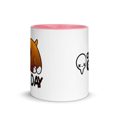 RUFF DAY - Mug With Color Inside - ChubbleGumLLC