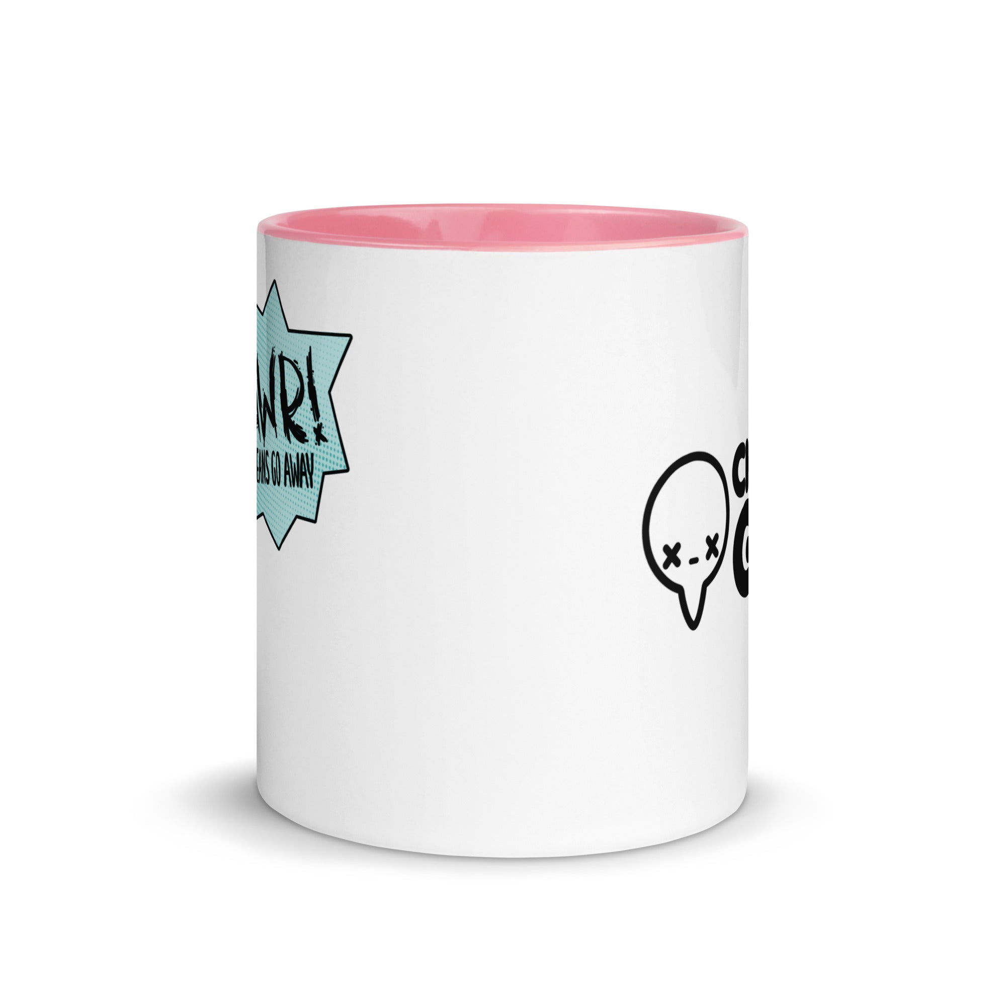 RAWR MEANS GO AWAY - Mug with Color Inside - ChubbleGumLLC