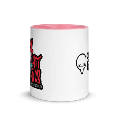 I SWEAR SO I DONT PUNCH PEOPLE - Mug with Color Inside - ChubbleGumLLC