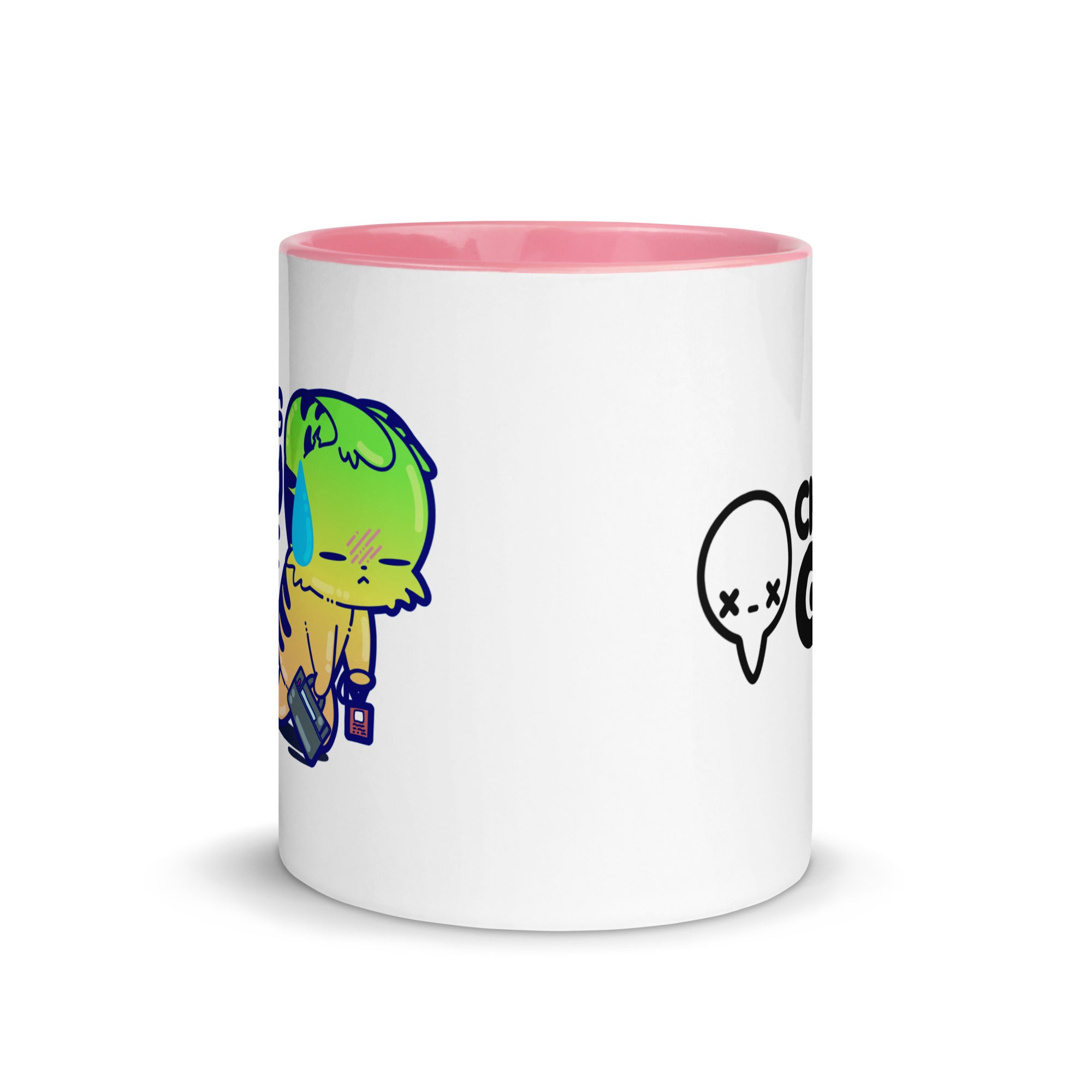 SURVIVING PURELY OUT OF SPITE - Mug with Color Inside - ChubbleGumLLC