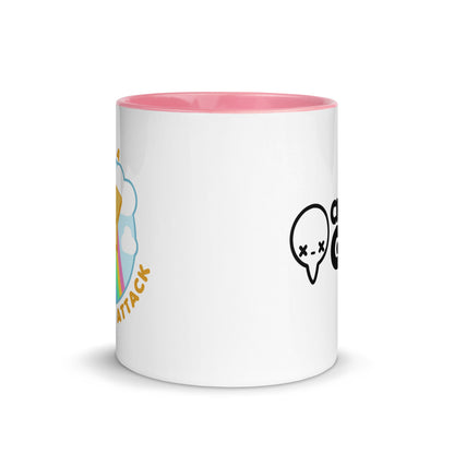 I SURVIVED A PANIC ATTACK - Mug with Color Inside - ChubbleGumLLC