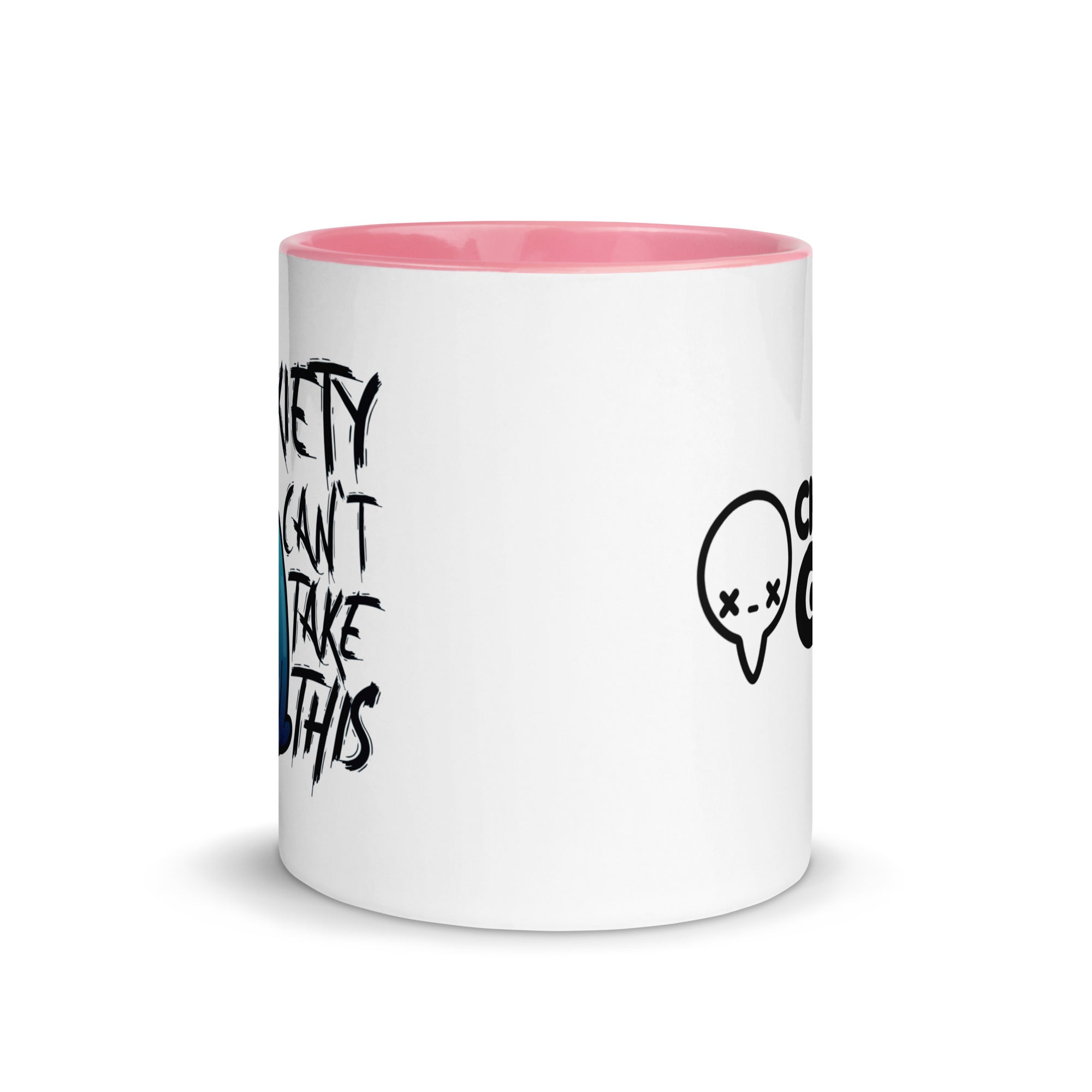 MY ANXIETY CANT TAKE THIS - Mug with Color Inside - ChubbleGumLLC