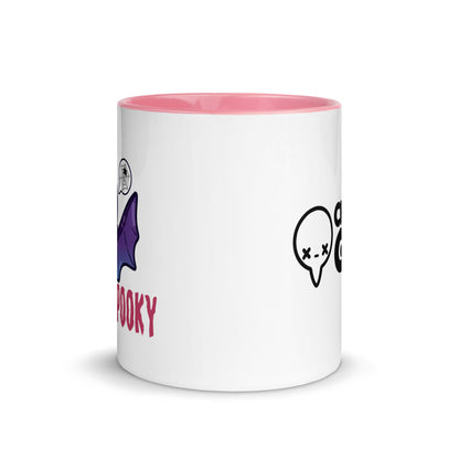 I AM SPOOKY YEAR ROUND - Mug with Color Inside - ChubbleGumLLC