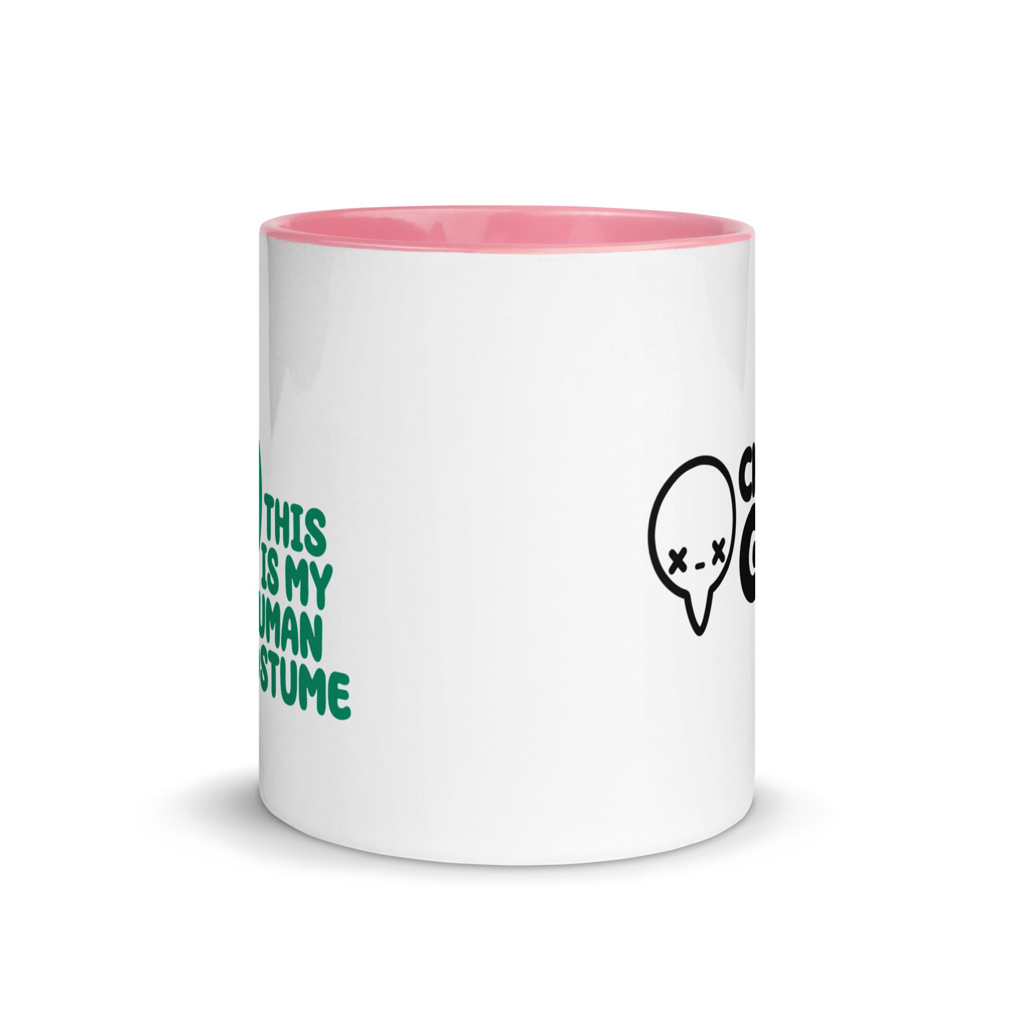 THIS IS MY HUMAN COSTUME - Mug with Color Inside - ChubbleGumLLC