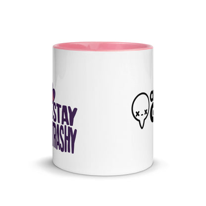 STAY TRASHY - Mug with Color Inside