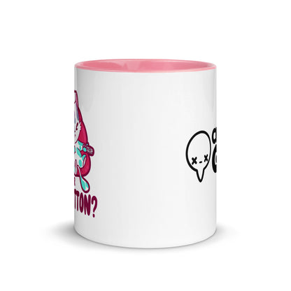 MUTE BUTTON - Mug with Color Inside