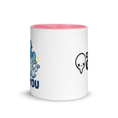 I ART SO I DONT STAB YOU - Mug with Color Inside