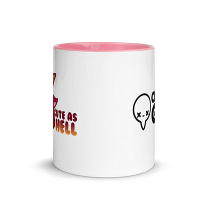 CUTE AS HELL - Mug with Color Inside