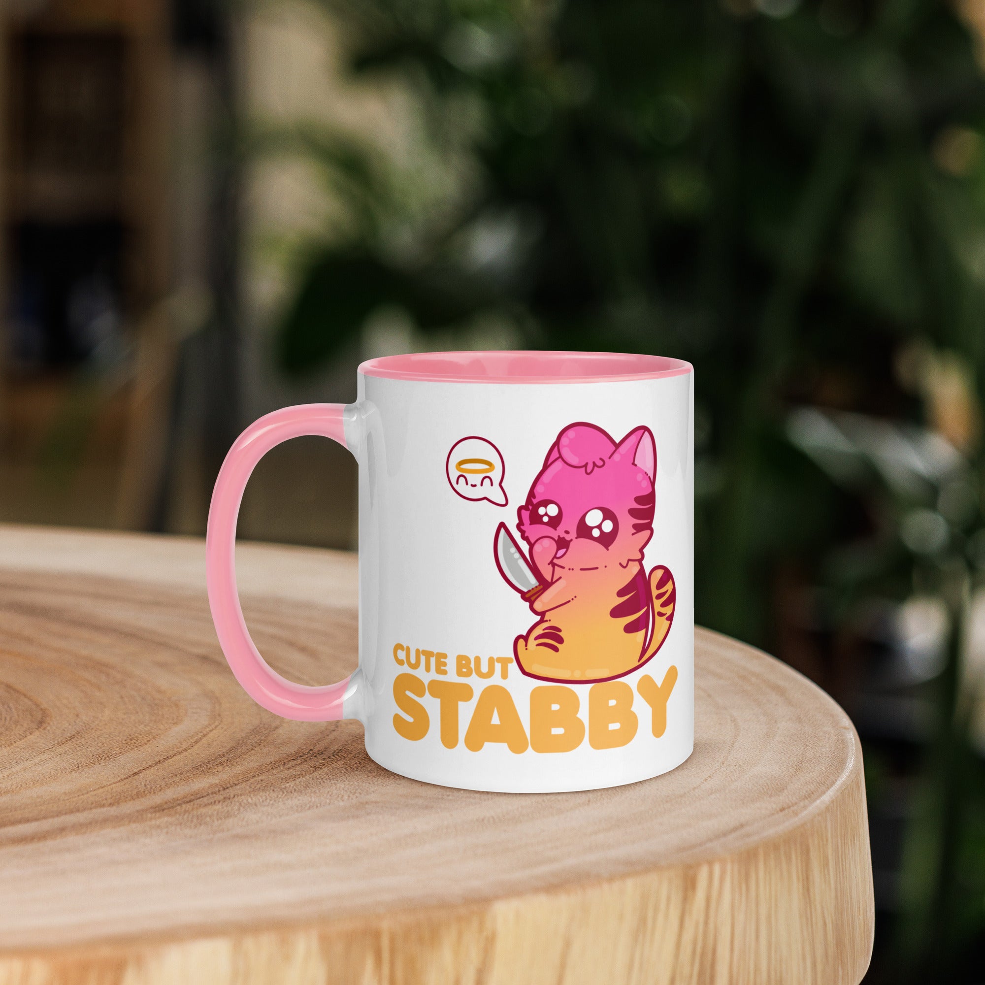 CUTE BUT STABBY - Mug with Color Inside - ChubbleGumLLC