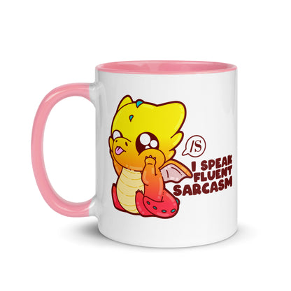 I SPEAK FLUENT SARCASM - Mug with Color Inside - ChubbleGumLLC