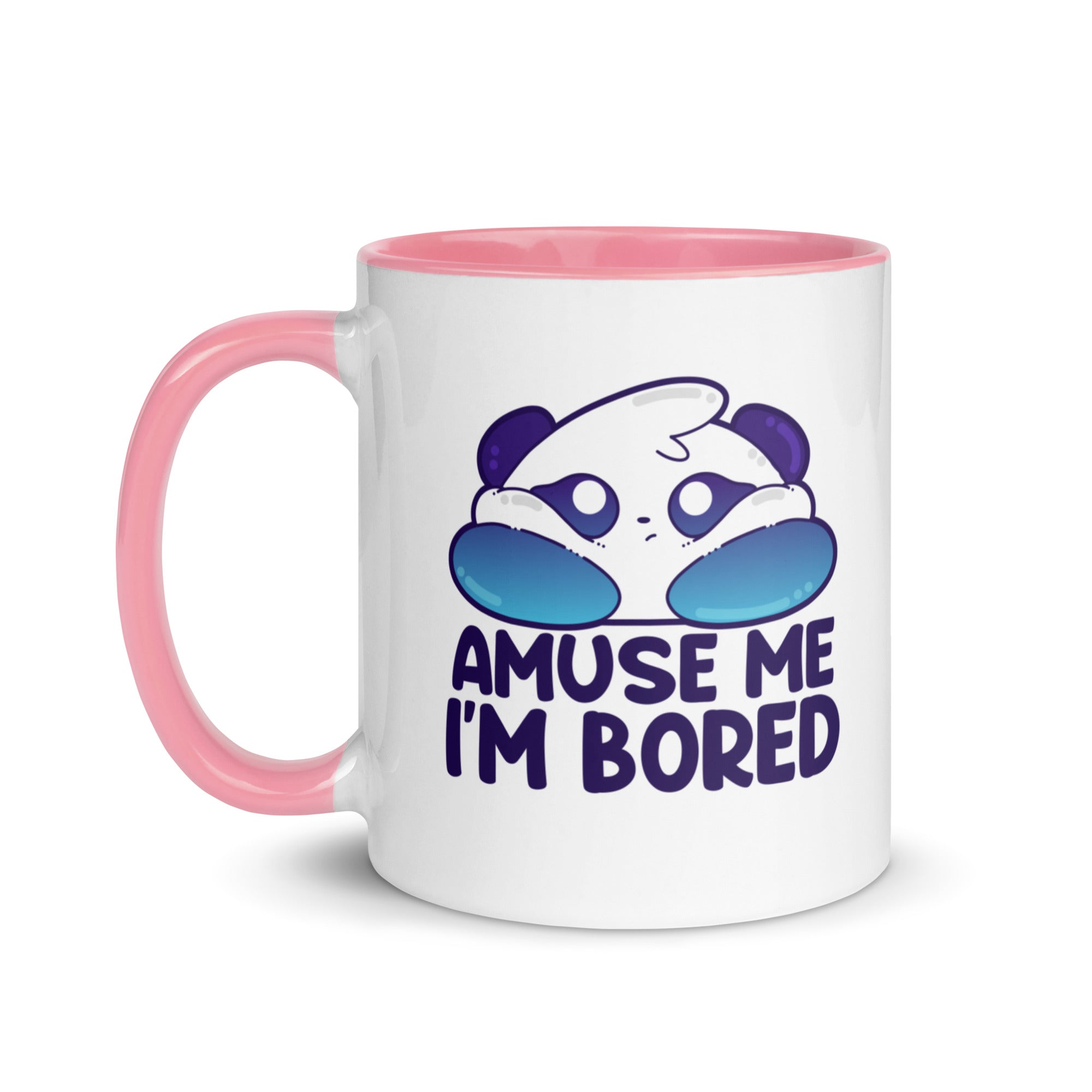 AMUSE ME IM BORED - Mug with Color Inside - ChubbleGumLLC