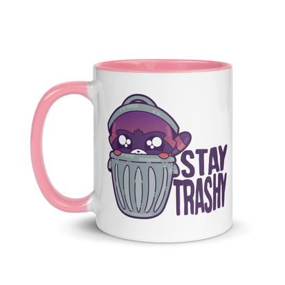 STAY TRASHY - Mug with Color Inside