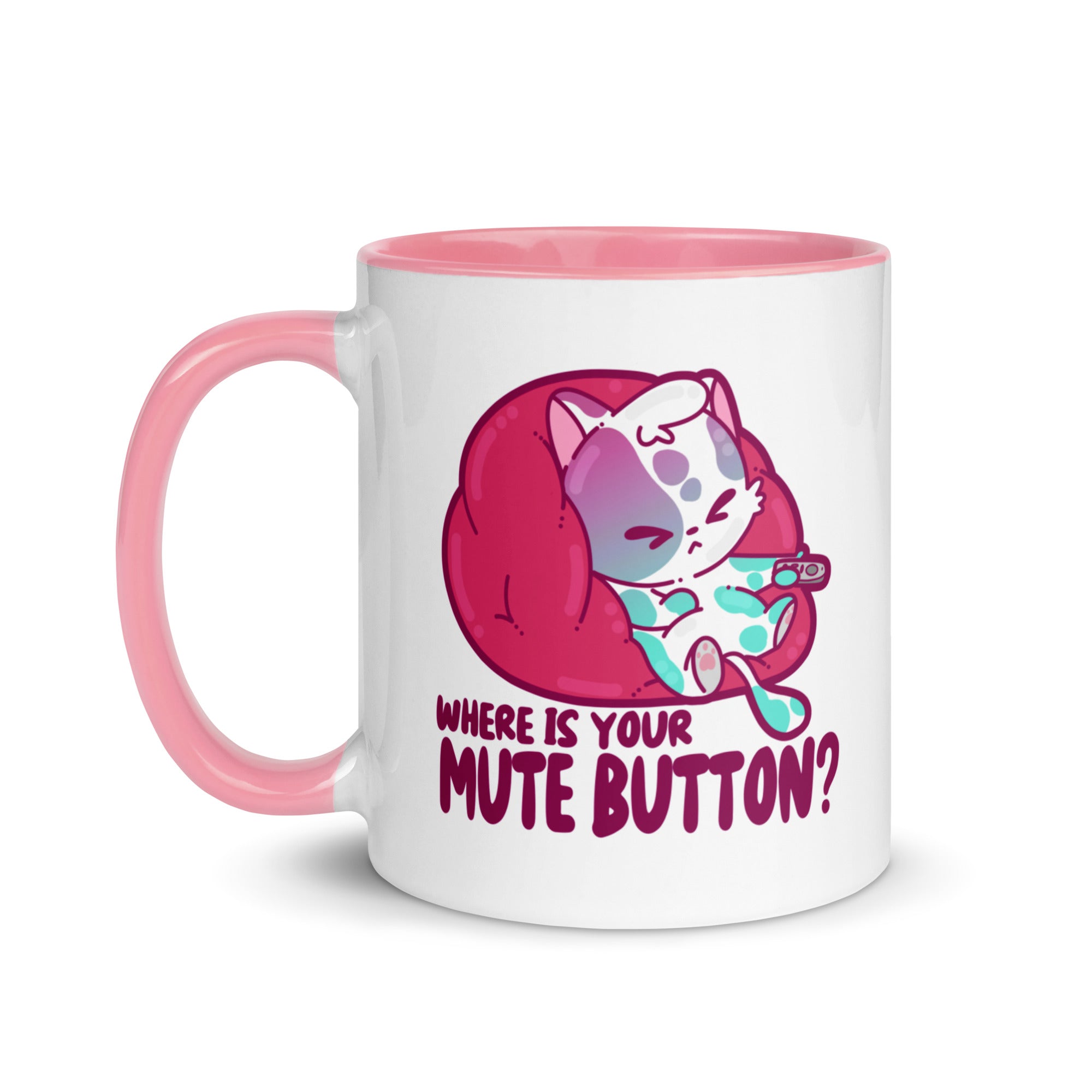 MUTE BUTTON - Mug with Color Inside