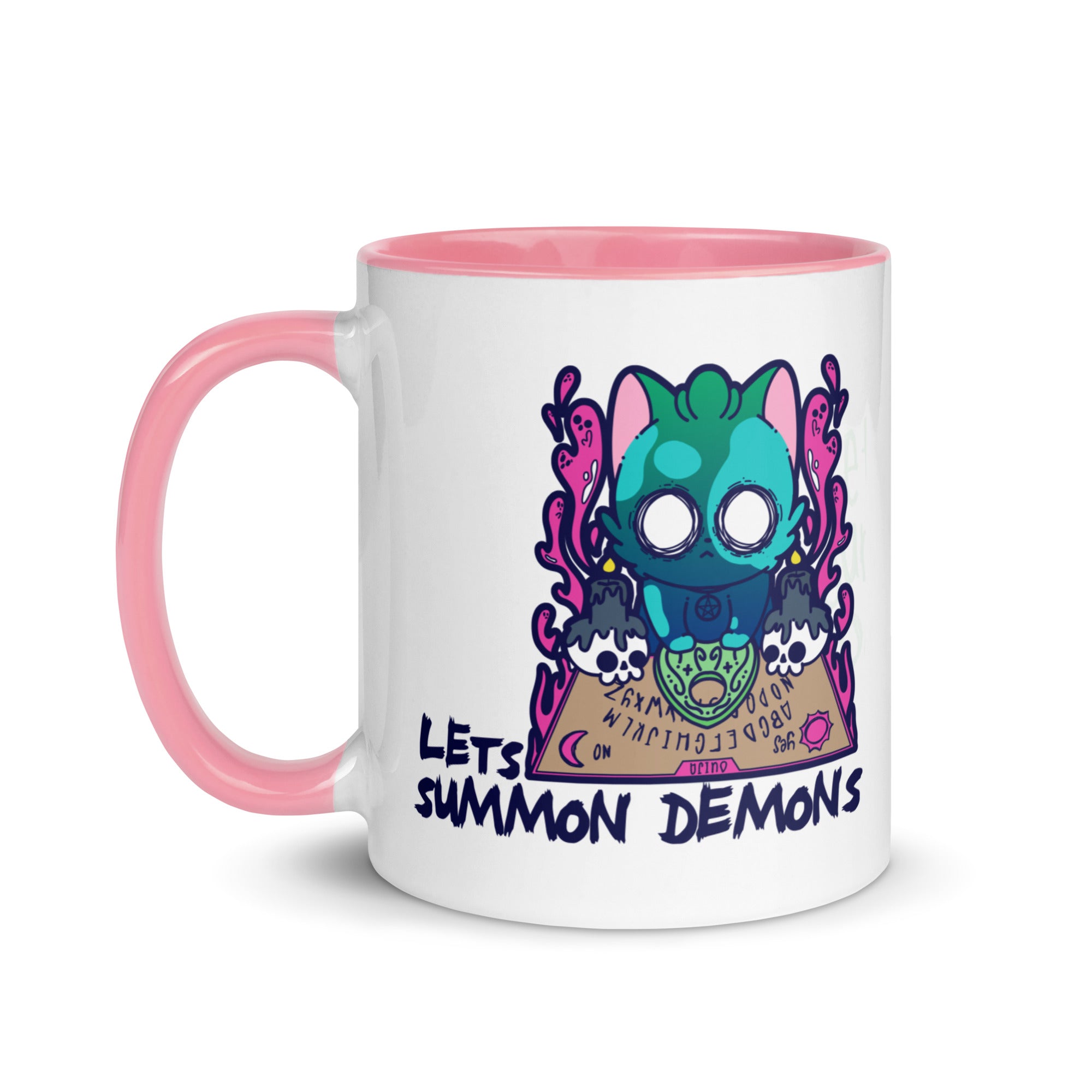 LETS SUMMON DEMONS - Mug with Color Inside