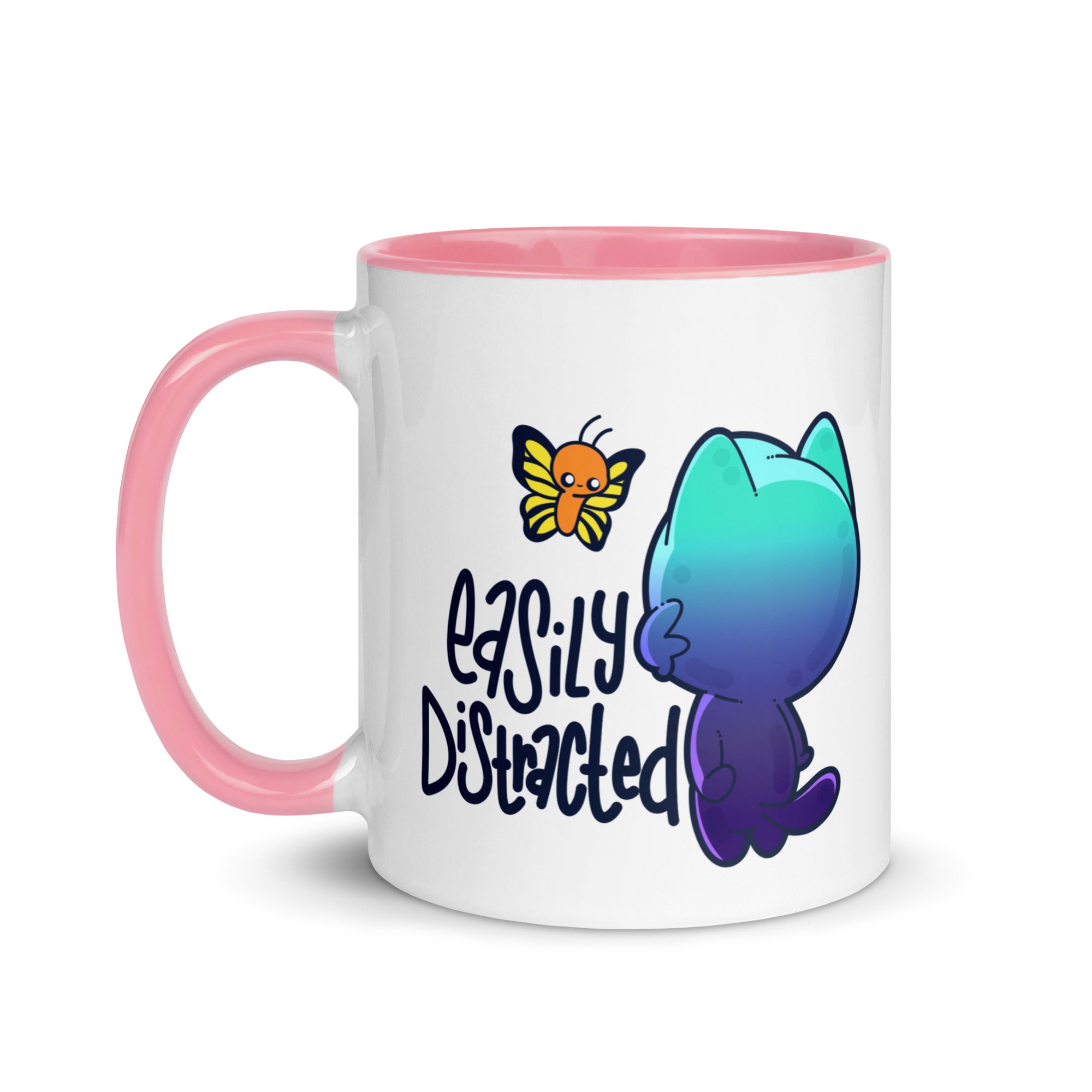 EASILY DISTRACTED - Mug with Color Inside