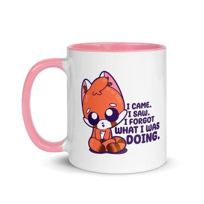 I CAME I SAW I FORGOT - Mug with Color Inside