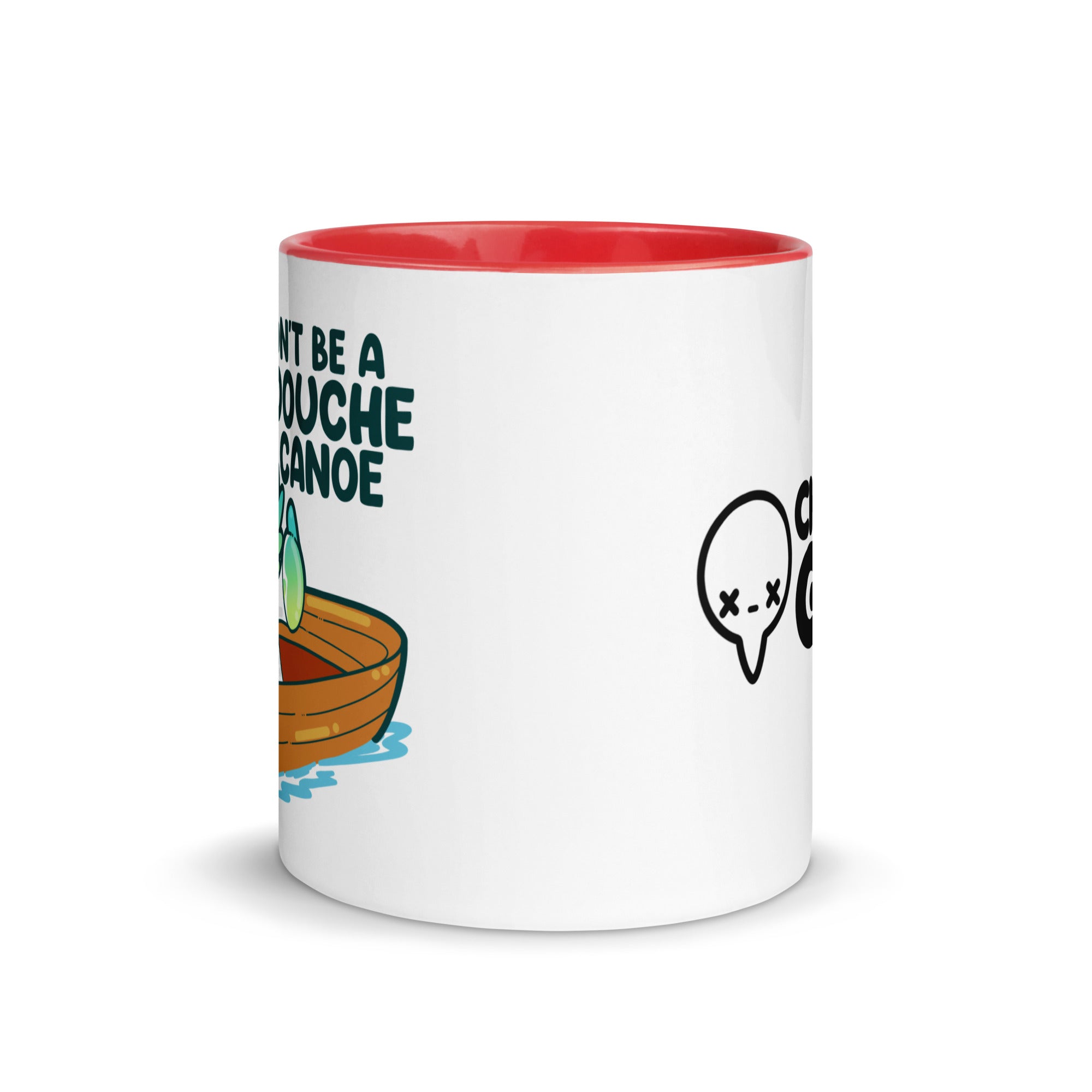 DONT BE A DOUCHE CANOE - Mug With Color Inside - ChubbleGumLLC