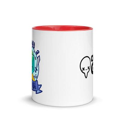 I SURVIVED A CRITICAL HIT - Mug With Color Inside - ChubbleGumLLC