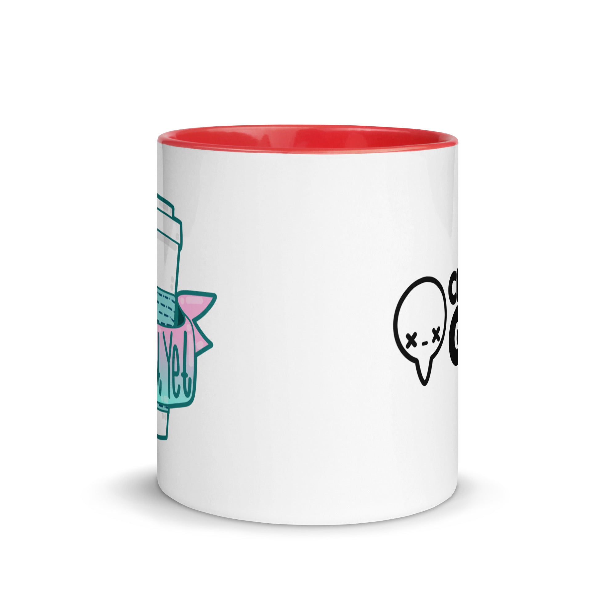 SHH NOT YET - Mug With Color Inside - ChubbleGumLLC