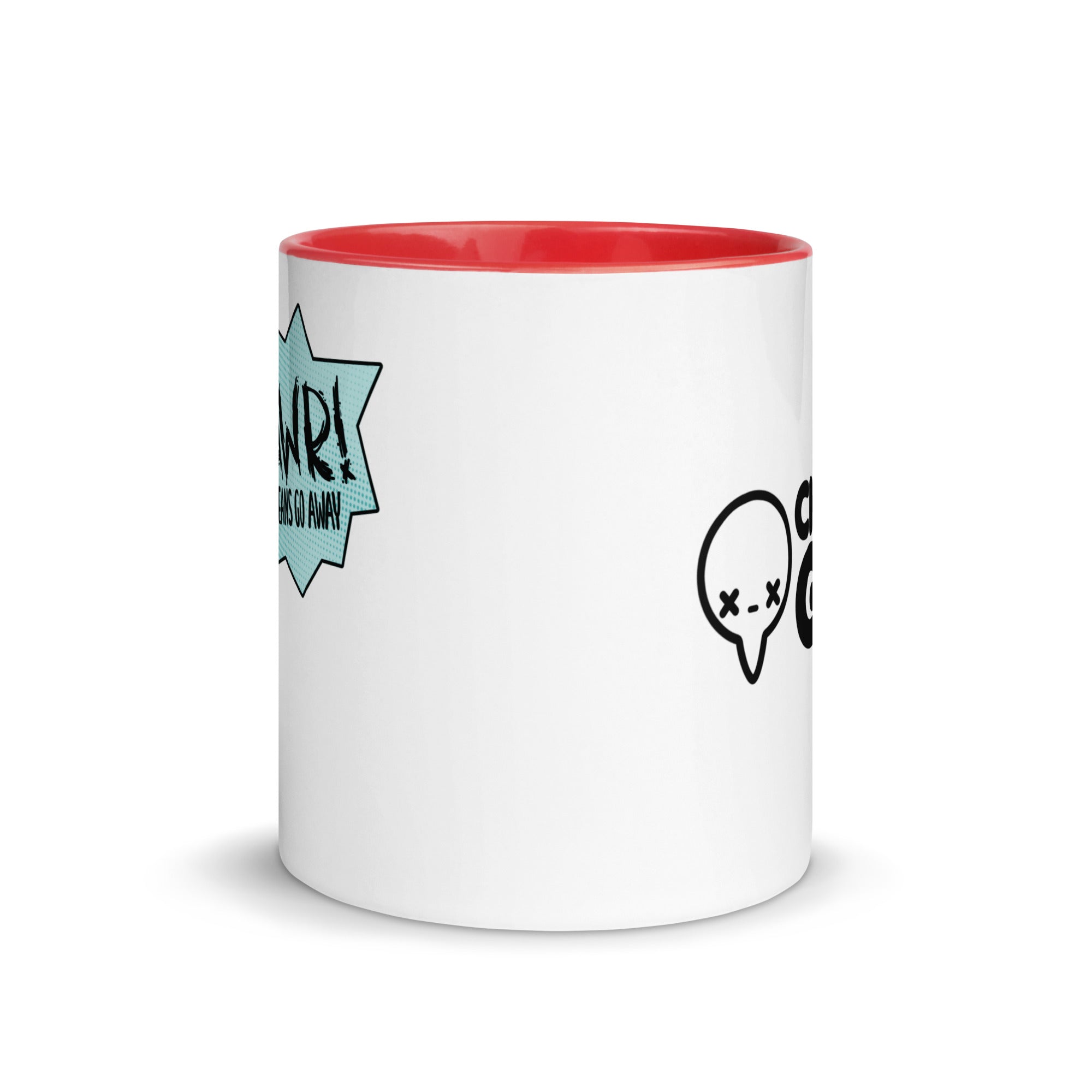 RAWR MEANS GO AWAY - Mug with Color Inside - ChubbleGumLLC