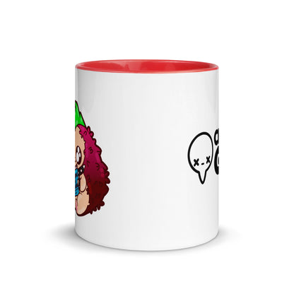 DONT JUDGE A BOOK - Mug with Color Inside - ChubbleGumLLC