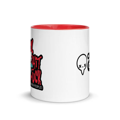 I SWEAR SO I DONT PUNCH PEOPLE - Mug with Color Inside - ChubbleGumLLC