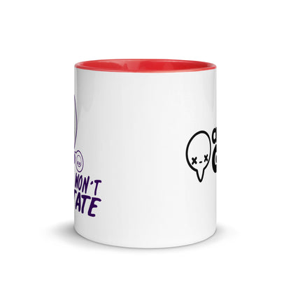 I WONT HESITATE - Mug with Color Inside - ChubbleGumLLC