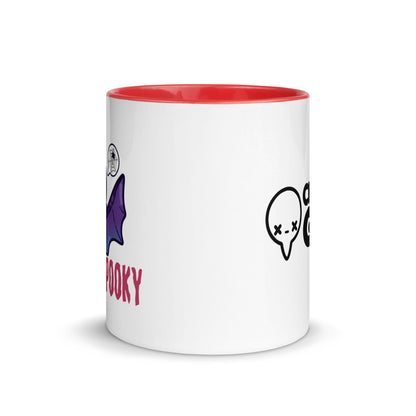 I AM SPOOKY YEAR ROUND - Mug with Color Inside - ChubbleGumLLC